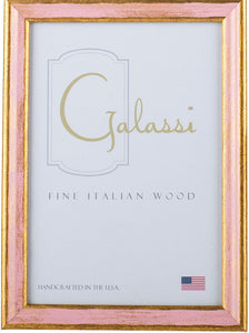 Galassi  Pink and Gold Wood Frame