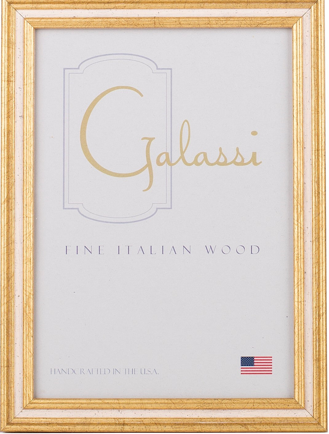 Galassi Gold and Cream Channel Wood Frame