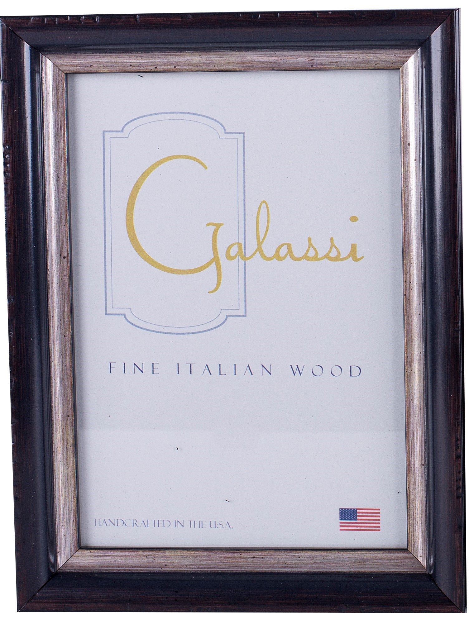 Galassi Charlotte Black/Silver Wood Frame