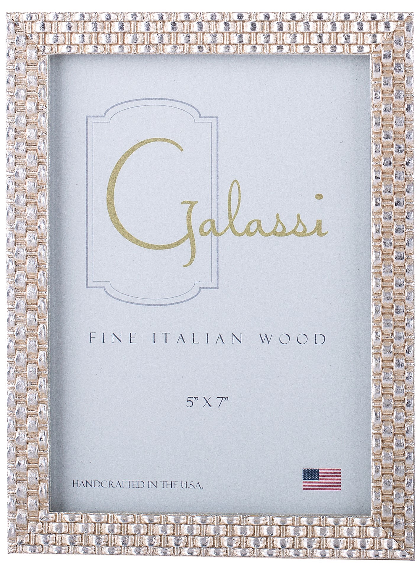 Galassi Silver Weave Wood Frame