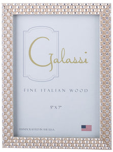 Galassi Silver Weave Wood Frame