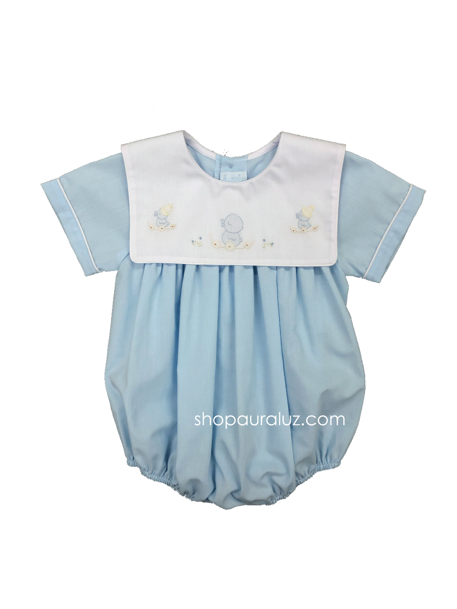 Auraluz Blue Knit Bubble with Dog Embroidery main image 1