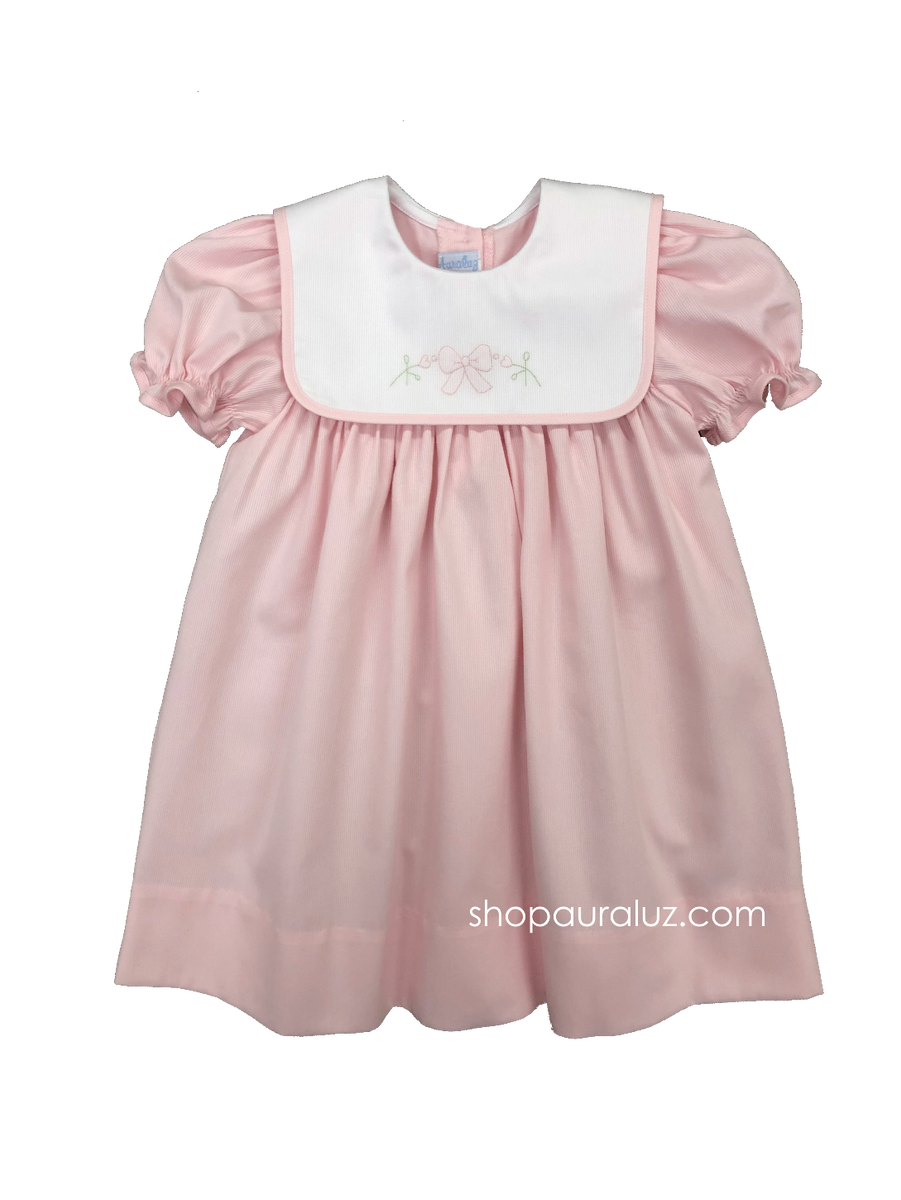Auraluz Pink Pique Longall with White Trim main image 0