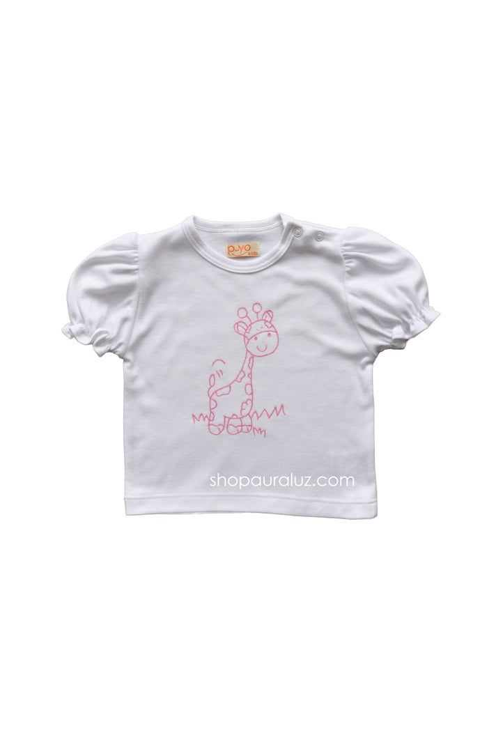 p..yo Knit T-Shirt-Giraffe