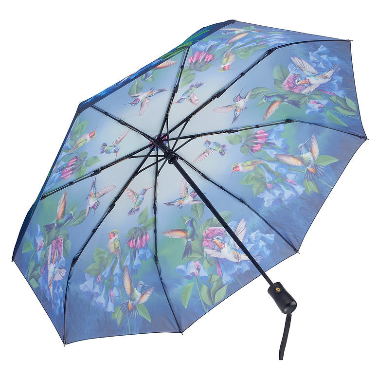 Bluebells/Humming Birds Folding Umbrella