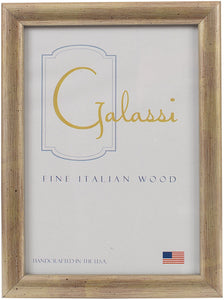 Galassi Gilded Silver Leaf Wood Frame