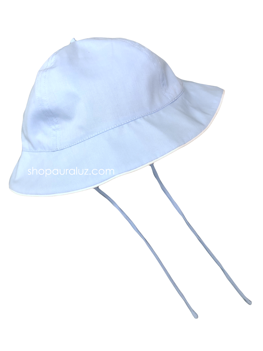 Auraluz Boy Sun Hat...Blue with white piping trim