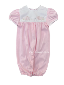 Auraluz Knit s/s Convertibag..Pink with embroidered puppy dogs