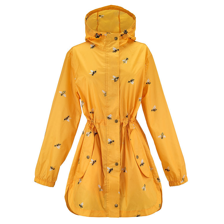 Gold-Bees Soft Shell Raincoat