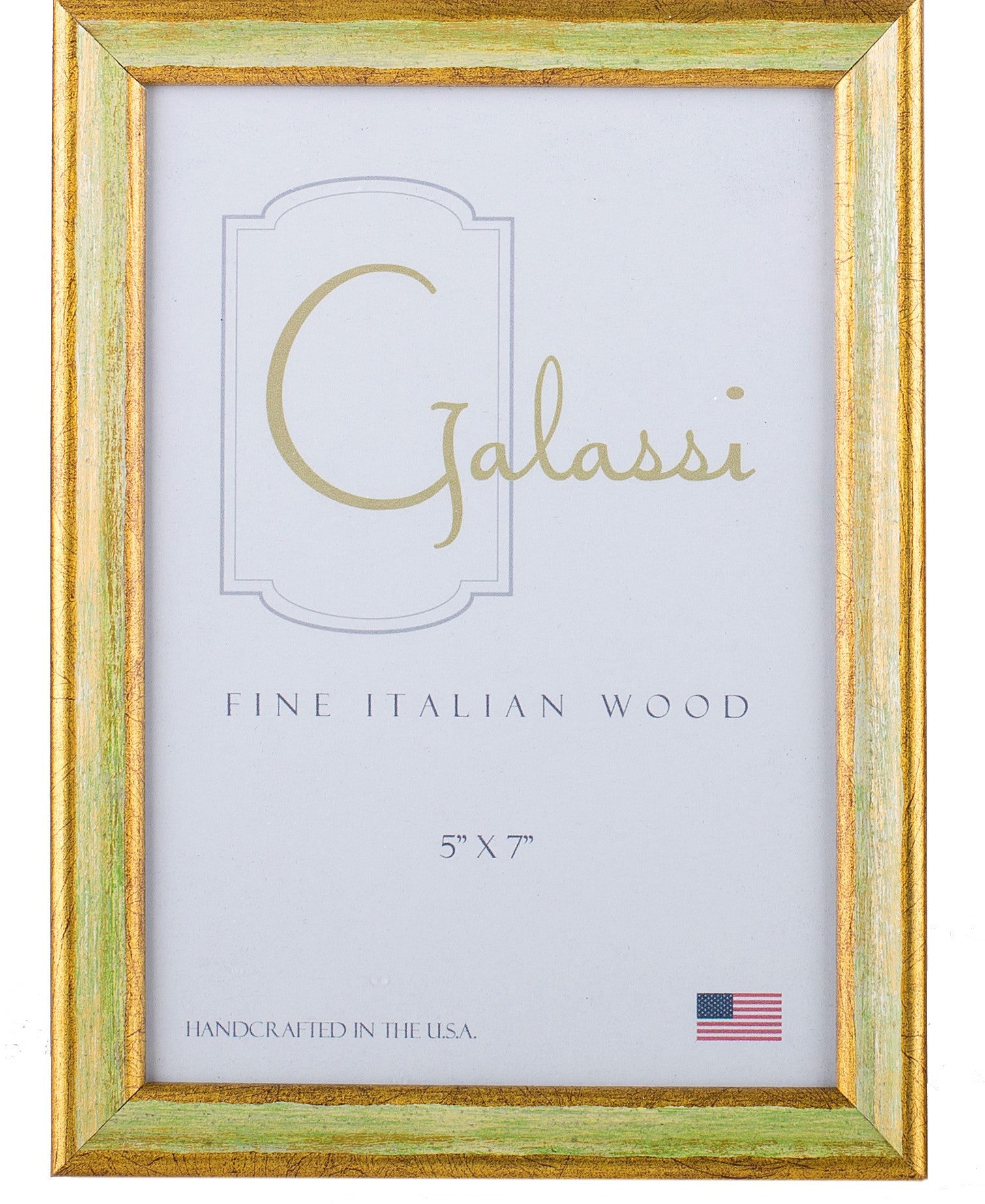 Galassi Green and Gold Wood Frame