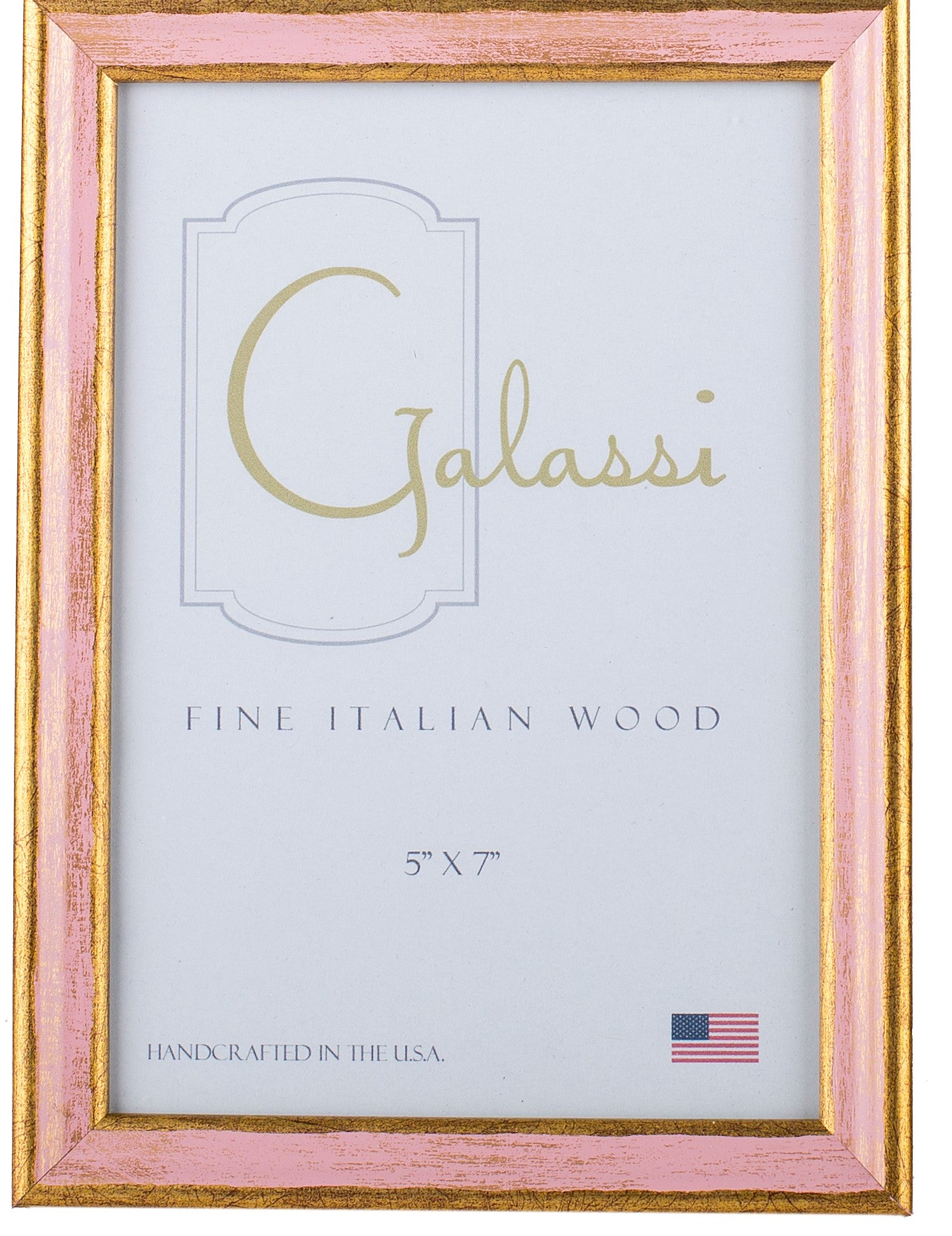 Galassi Pink and Gold Wood Frame