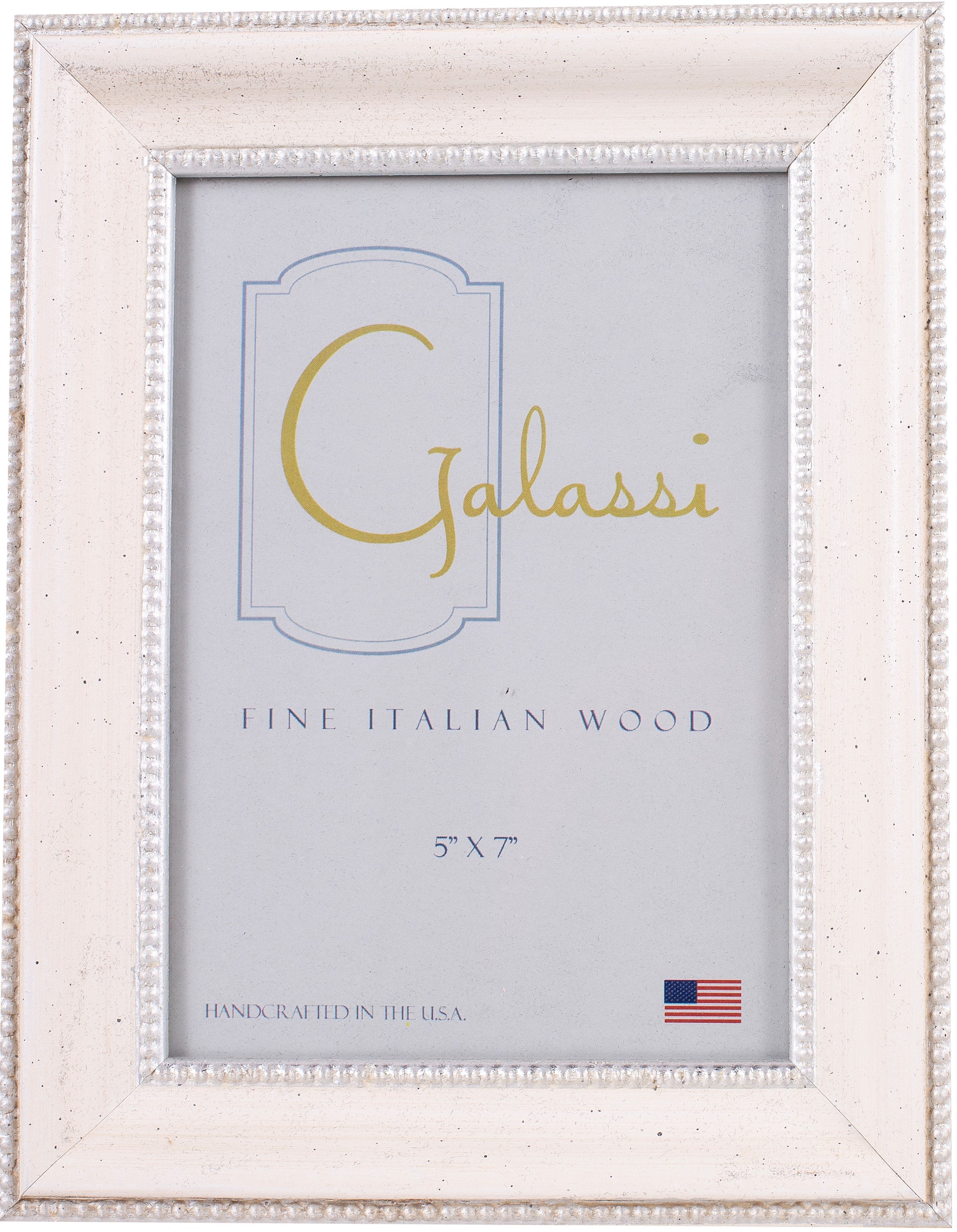 Galassi Emma Cream w/Silver Wood Frame