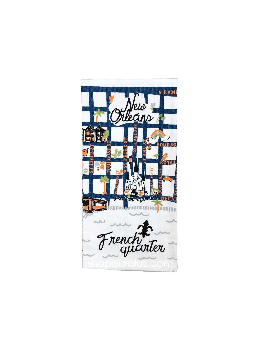 Towel-French Quarter Map