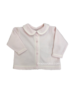 Auraluz Girl Fleece Jacket..Pink with white shiny ribbon trim. STORE EXCLUSIVE!
