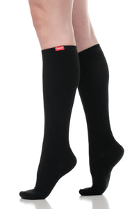 Solid: Black (Cotton) Compression Socks