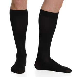 Solid: Black(Moisture-wick Nylon) compression socks