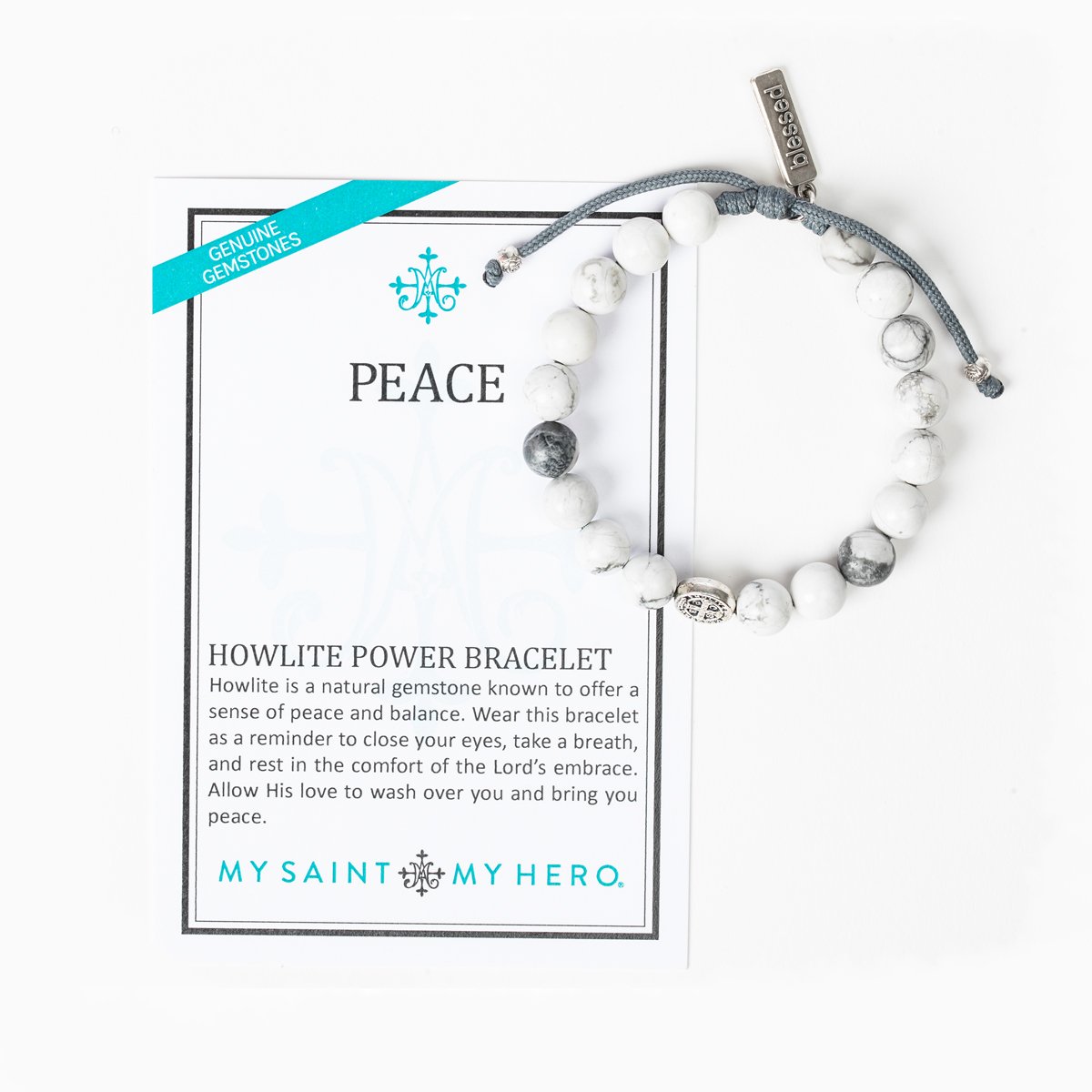 Peace Howlite Power Bracelet