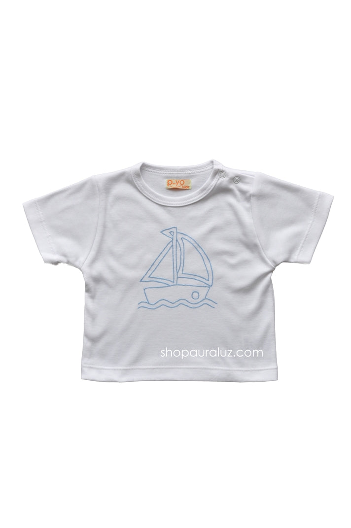 p..yo Knit T-Shirt-Sailboat