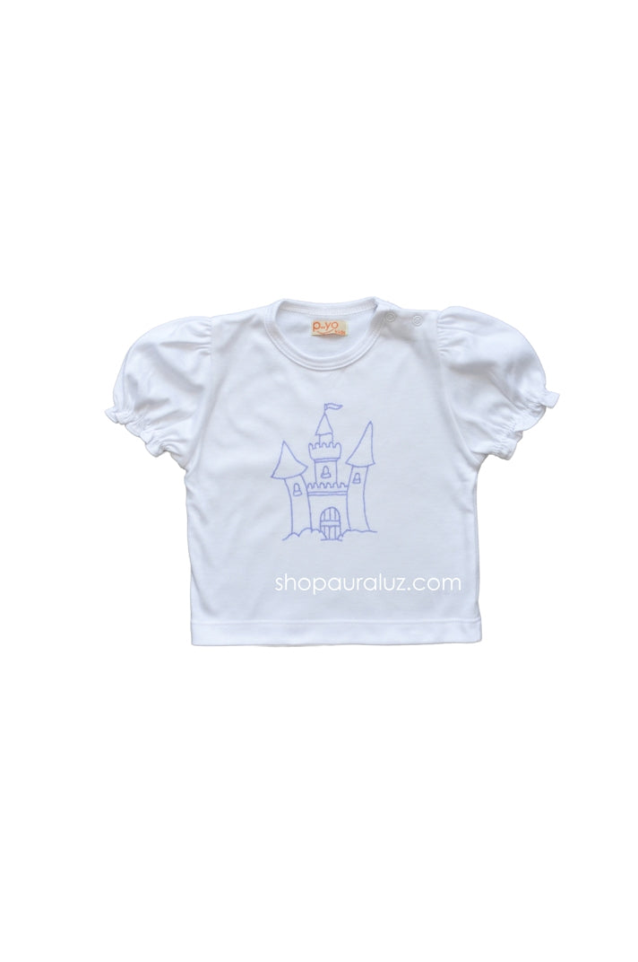 p..yo Knit T-Shirt- Lavender Castle