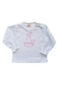 p..yo Knit l/s T-Shirt-Princess Crown